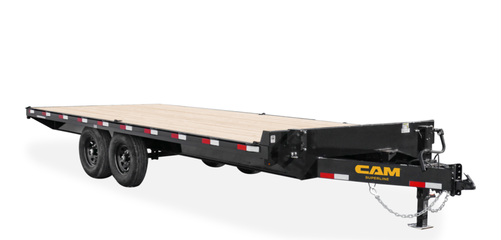 cam superline deckover flatbed trailer front hero image
